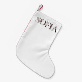 Naam Sofia. Kleine Kerstsok (Voorkant (Hangend))