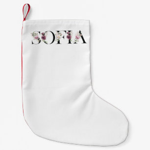 Naam Sofia. Kleine Kerstsok