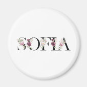 Naam Sofia. Magneet (Voorkant)