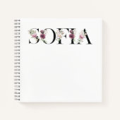 Naam Sofia. Mijn naam is Sofia. Notitieboek (Voorkant)