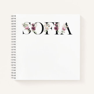 Naam Sofia. Mijn naam is Sofia. Notitieboek