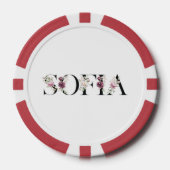 Naam Sofia.Mijn naam is Sofia Poker Chips (Voorkant)