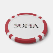Naam Sofia.Mijn naam is Sofia Poker Chips (Enkel)