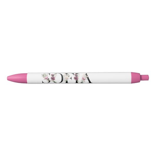 Naam Sofia.Mijn naam is Sofia Zwarte Inkt Pen (Voorkant)