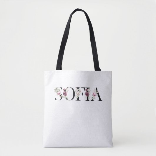 Naam Sofia. Tote Bag (Voorkant)