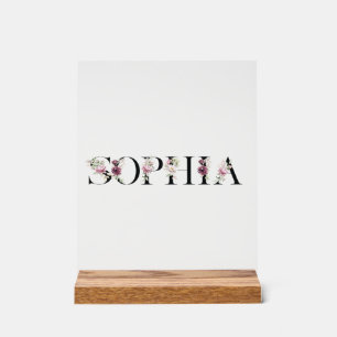 Naam Sophia Acryl Bord