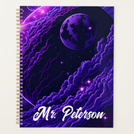 Naam Space Scene Wetenschap Leraar Einde van het J Planner