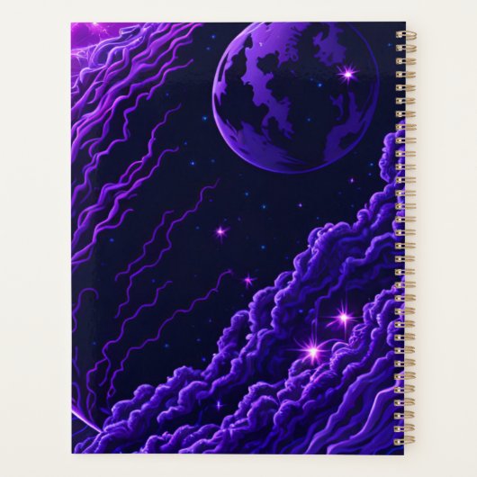 Naam Space Scene Wetenschap Leraar Einde van het J Planner (Achterkant)