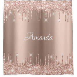 Naam Sparkly Glitter Drivers Roze Roze Blush Brida Douchegordijn