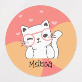 Naam speelbare kat bevestigen labels (Design 1)