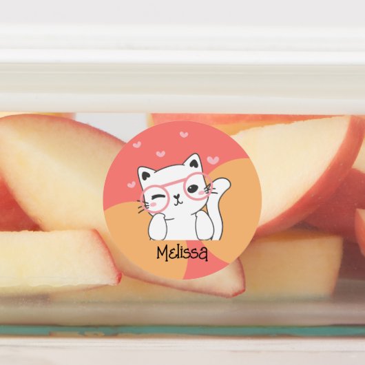 Naam speelbare kat bevestigen labels (Aangebracht)