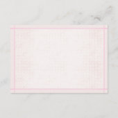 Naam Spel Schattig Bruin Beer Meisje Baby shower S Informatiekaartje (Achterkant)