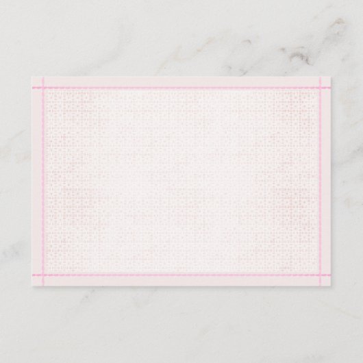 Naam Spel Schattig Bruin Beer Meisje Baby shower S Informatiekaartje (Achterkant)