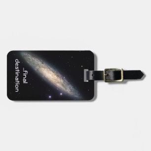 Naam: Spiral Galaxy afbeelding voor kosmische ruim Bagagelabel