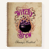Naam Spooky Halloween Witch Brew Food Recept Boek (Voorkant)