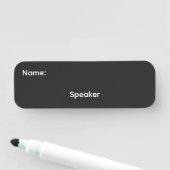 Naam spreker magnetisch naamplaatje (In situ)
