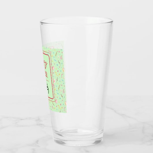 Naam, Spring Green Happy Easter Pint Glass Glas (Links)