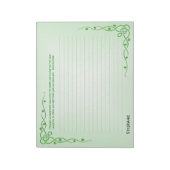 Naam: St Patrick Irish Blessing (#3) Celtic Braids Notitieblok (Linkerzijde)