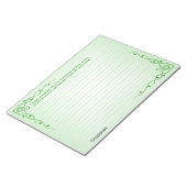 Naam: St Patrick Irish Blessing (#3) Celtic Braids Notitieblok (Schuin)