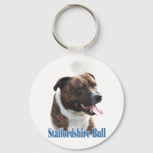 Naam Staffordshire Bull Terrier Sleutelhanger