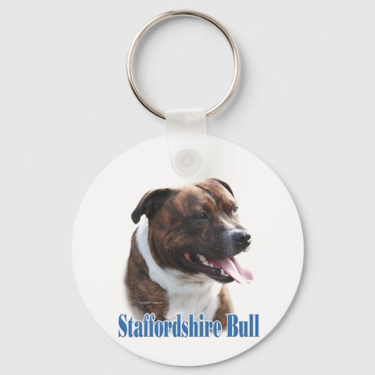 Naam Staffordshire Bull Terrier Sleutelhanger (Voorkant)