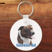 Naam Staffordshire Bull Terrier Sleutelhanger (Achterkant)