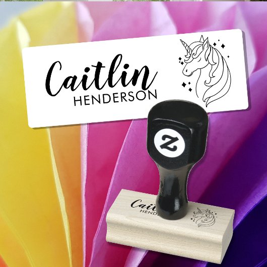 NAAM STAMP voor kind voor kleding, kleding Rubberstempel