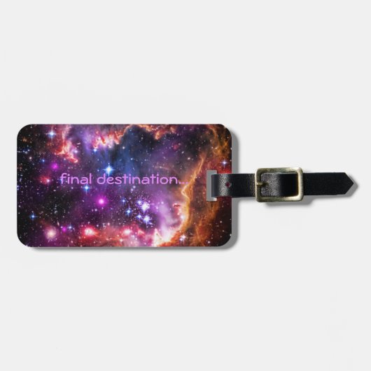Naam, Starry Wingtip van Small Magellanic Cloud Bagagelabel (Voorkant horizontaal)