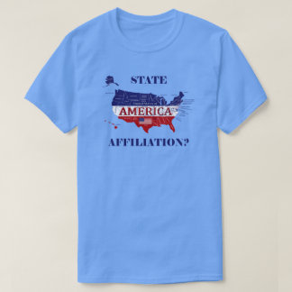 Naam State Affiliation America Colors T-Shirt
