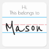 Naam Sticker (Voorkant)