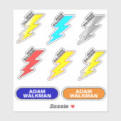 Naam Stickers voor Kinderen (School Waterdichte Et (Vel)