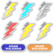 Naam Stickers voor Kinderen (School Waterdichte Et (Voorkant)