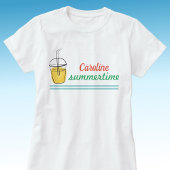Naam Summertime Reunion Basic Vrouwen Wit T-shirt