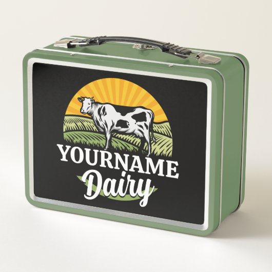 NAAM Sunset Dairy Boerderij Grazing Holstein Koe t (Achterkant)