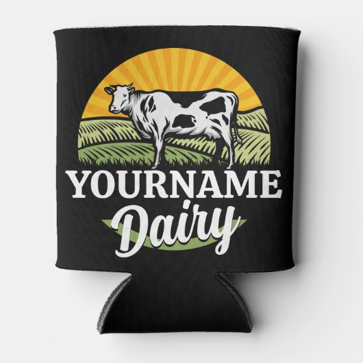 NAAM Sunset Dairy Boerderij Grazing Holstein Koe t Blikjeskoeler (Voorkant)