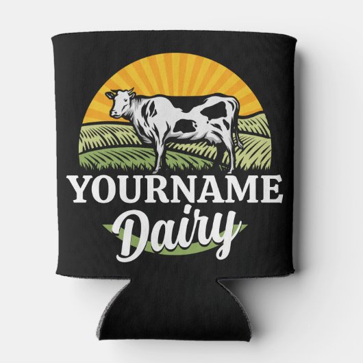 NAAM Sunset Dairy Boerderij Grazing Holstein Koe t Blikjeskoeler (Achterkant)