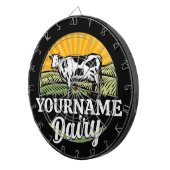 NAAM Sunset Dairy Boerderij Grazing Holstein Koe t Dartbord (Voorkant Rechts)