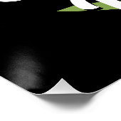 NAAM Sunset Dairy Boerderij Grazing Holstein Koe t Perfect Poster (Hoek)