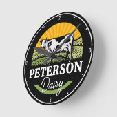 NAAM Sunset Dairy Boerderij Grazing Holstein Koe t Ronde Klok (Hoek)