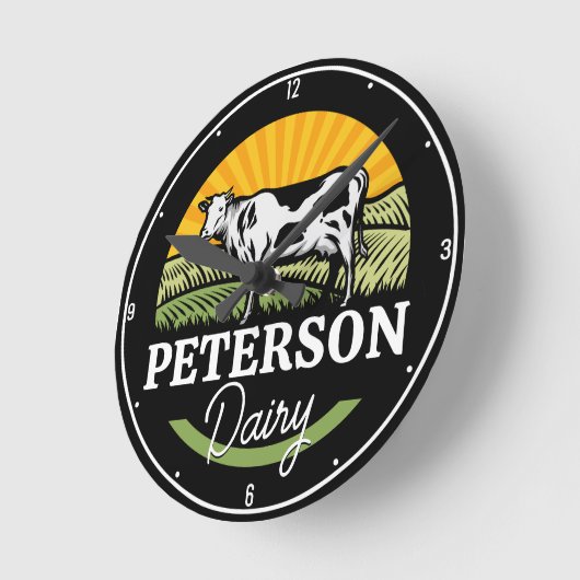NAAM Sunset Dairy Boerderij Grazing Holstein Koe t Ronde Klok (Hoek)