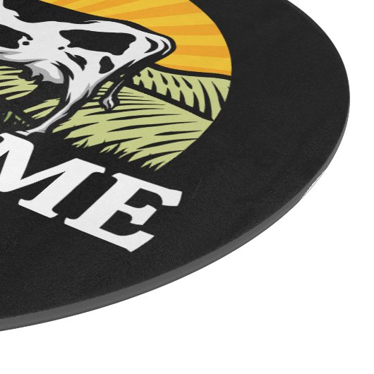 NAAM Sunset Dairy Boerderij Grazing Holstein Koe t Snijplank (Hoek)