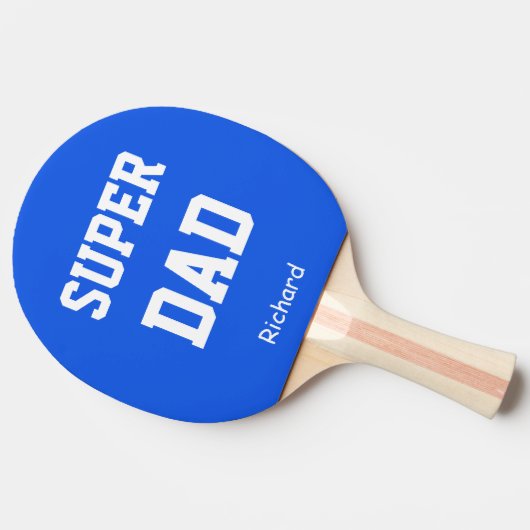 Naam Supervader Aangepast Tafeltennisbatje (Zijkant)