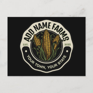 NAAM Sweet Corn Garden Boerderij Farmer Briefkaart