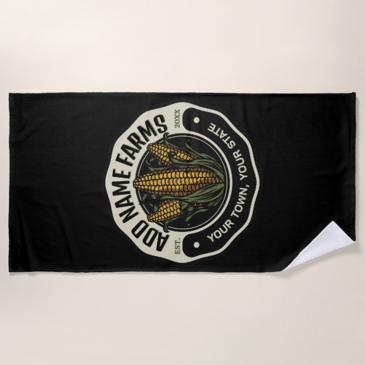 NAAM Sweet Corn Garden Boerderij Farmer Strandlaken (Voorkant)