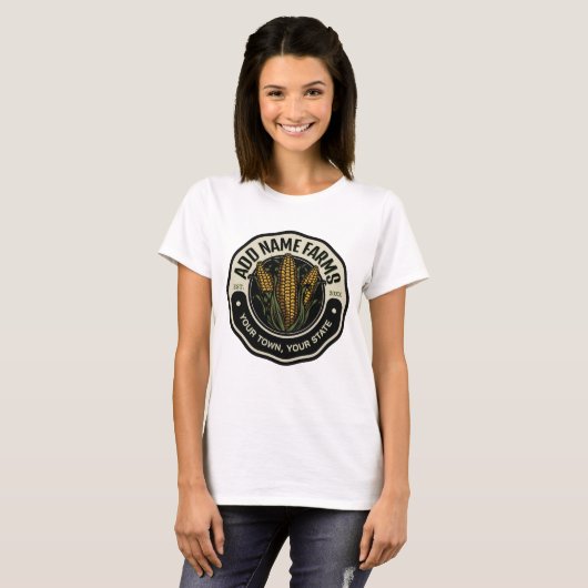 NAAM Sweet Corn Garden Boerderij Farmer T-shirt (Voorkant volledig)