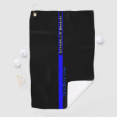 Naam symbolische Thin Blue Line Police Officer Golfhanddoek (Insitu)
