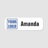 Naam Tag Badge Business Logo Sjabloon (Voorkant)
