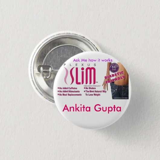 Naam Tag Button (Voorkant /achterkant)