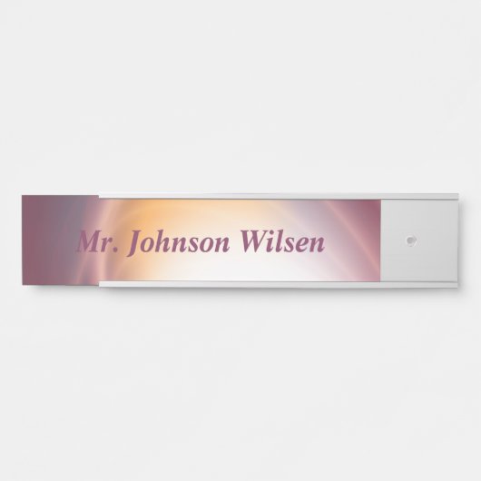 Naam tag deurbordje (Voorkant)