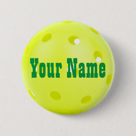 Naam Tag for Pickleball Events Ronde Button 5,7 Cm